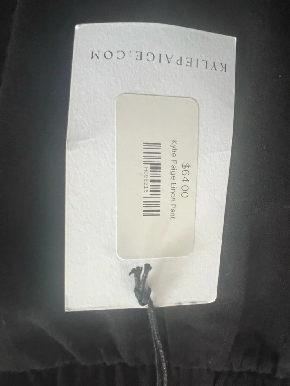 Kylie Paige NWT Black Wide Leg Crop Pants with Elastic Waist. Linen blend. Large